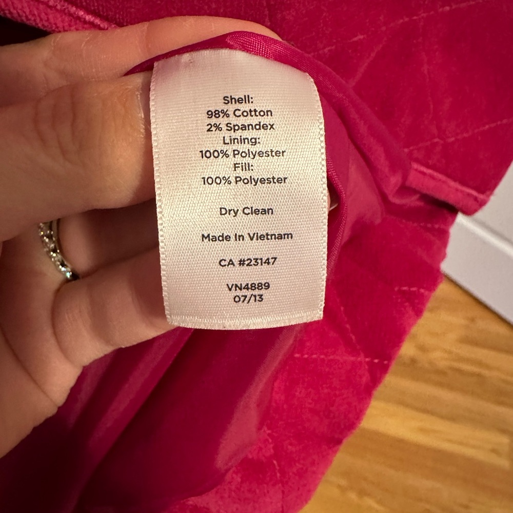 Talbots Quilted Magenta Jacket - Picture 4 of 4